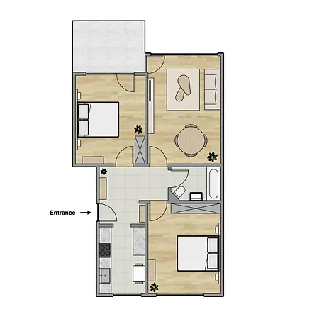 דירה Cosy - 2 Bedroom & Free Parking -